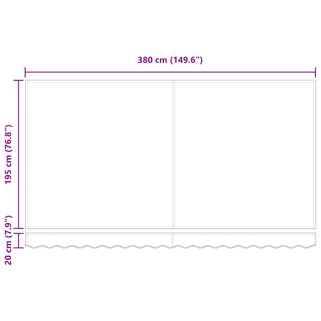 Retractable Awning Cream 400 x 200 cm Fabric