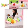 Giant Soft Caterpillar Sleeping Pillow Plush Toy For Kids In Colorful Multicolor Design