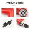 Mountain Bicycles Brakes Padlock Motorcycle Bike AntiTheft Wheel Disc Brakes Lock Safety Disc Wheel Lock with Key