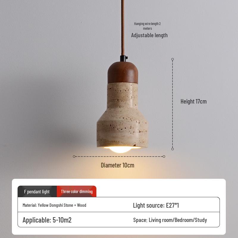 Wabi-Sabi Zen Pendant Light: Retro & Artistic Design for Restaurants, Living Rooms, and Bedrooms