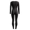 Women's Yoga Romper Long Sleeve Ribbed Square Neck Slim Fit Casual Bodysuit Workout Jumpsuit Long Sleeve Sports Fitness Jumpsuit