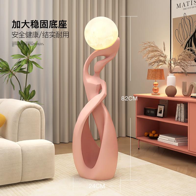 Creative Art Living Room LED Floor Lamp Next To TV Cabinet Home Decoration Sculpture Abstract Nordic Bedroom Lighting Fixtures