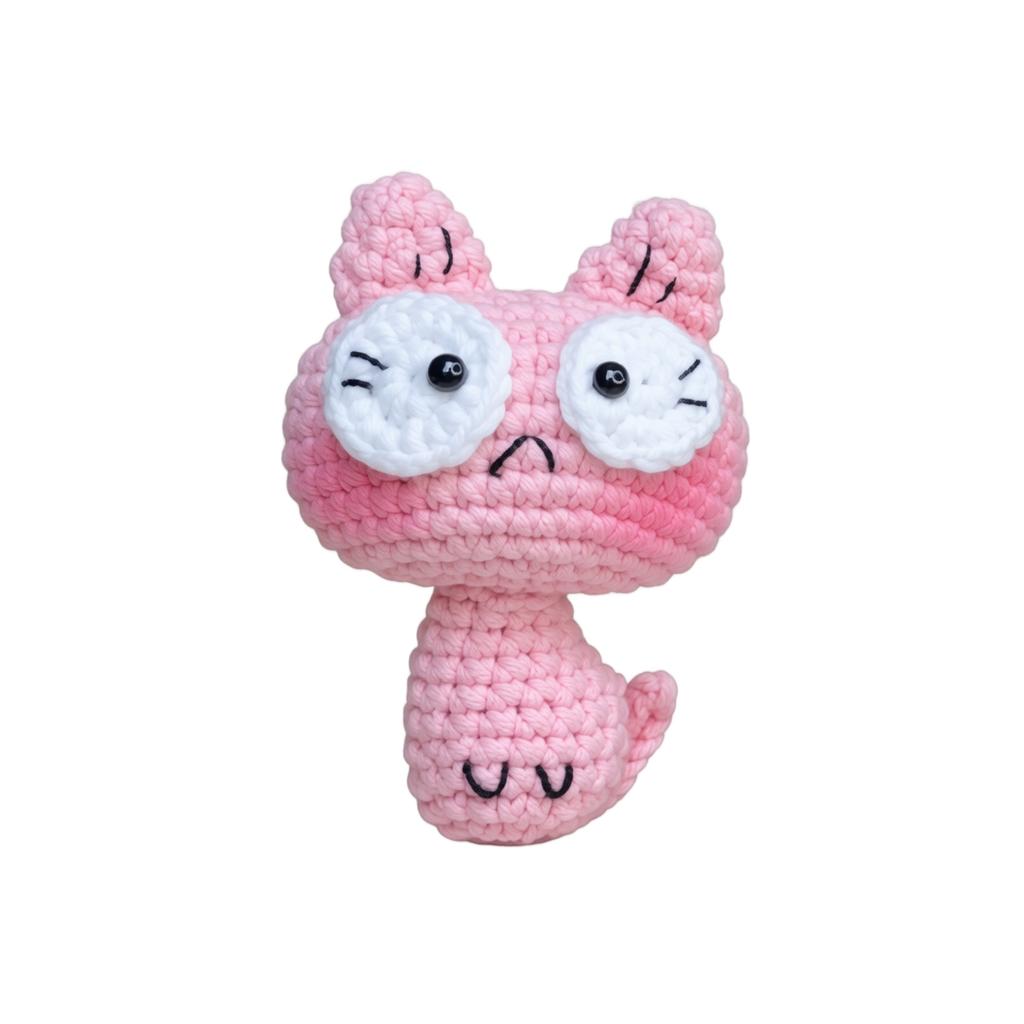 Cute Knitted Keychain - Soft Plush Key for Keys and Bags