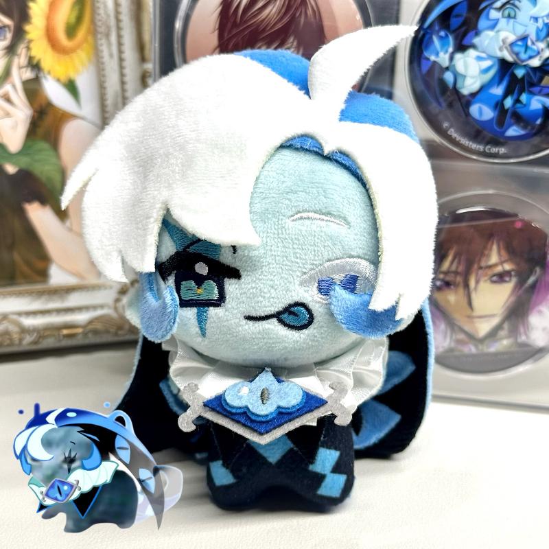 10cm Game Cookie Kingdom Shadow Milk Cookie Kawaii Cosplay Cotton Doll NuNu Body Anime Mini Soft Plushies Toy Figures Fans Gift