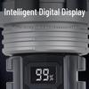 Temu 115B Multi-Function Rechargeable Flashlight: Strong Light, Zoomable, with Digital Display for Outdoor Patrol and Night Fishing Emergencies.