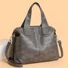 Large Capacity Multi-layer Cross-body Bag with Soft Leather Tote Mother Bag