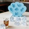 Ocean Animal Silicone Ice Cube Tray Food-Grade Flexible Mold for Seashell Turtle Whale Shapes Easy-Release Fun Ice Maker for Cocktails