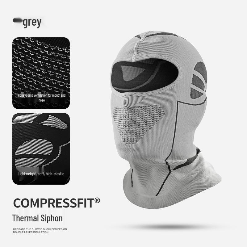 Men's Winter Cycling & Skiing Face Mask: Breathable, Windproof, Warm Neck Gaiter for Mountaineering, Fishing, and Motorcycle Rides.