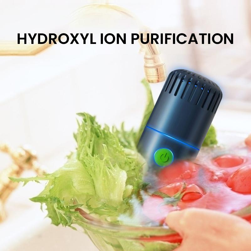 Capsule Vegetable Washer OH Ion Fruit Washing Machine 4400mAh Battery 25 Times Purification