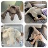 Ins Soft And Realistic Grey And White Elephant Plush Toy For Babies And Kids