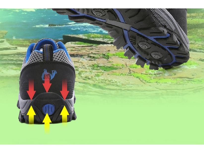Spring/Summer Outdoor Hiking Shoes: Breathable Shock-Absorbing Casual Sneakers for Couples