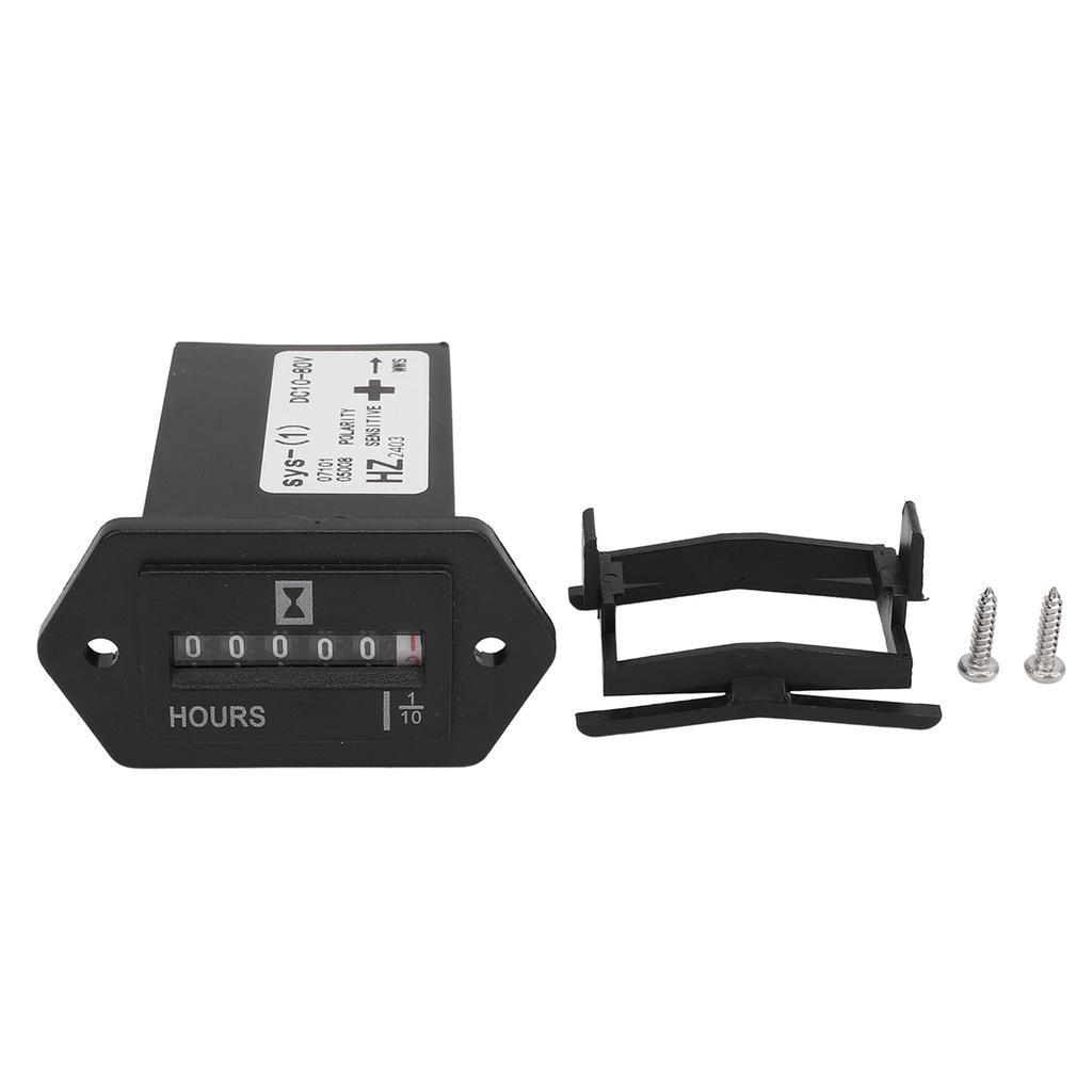 Mechanischer Betriebsstundenzähler DC10 bis 80V Wasserdicht für Motor Generator Boot Motorcross Motor LKW Traktor