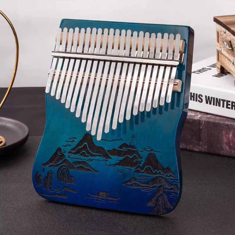 Kalimba Keyboard Music 17/ 21 Keys Solid Wood Professional Music Finger Piano Instruments Accessories Birthday Gift