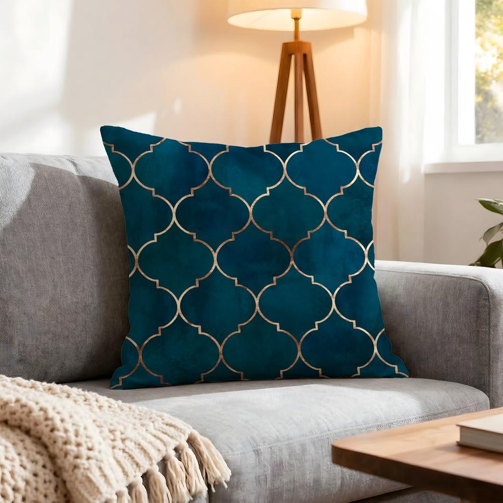 Pattern Moroccan Pattern Cushion Cover 1Pcs Decorative Covers Soft Cushion Case For Sofa Couch Decor 40X40 45X45 Pillowcases