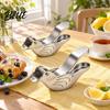 Lightweight Squeezer for Travel 2Pcs Fish Shape Lemon Squeezer Stainless Steel Manual Citrus Juicer Portable Hand Press Limes Oranges Cocktails,