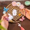 Nature Bamboo Weaving Ornaments Chinese New Year DIY Woven Lantern Making Kit for Kids Parent Child Activity Supplies Adults, Traditional Decorative