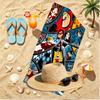 Incredibles Print Beach Towel, Versatile Lightweight Absorbent Beach Towel for Pool Surf Yoga Bathroom, Perfect Birthday Holiday Gift
