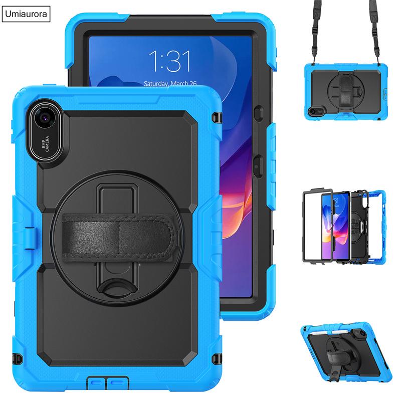 For Xiaomi Redmi Pad2 Pad 2 11 Inch 2025 Shockproof Silicon PC Hybrid Tablet Cover Stand Hand Shoulder Strap Rugged Case Funda