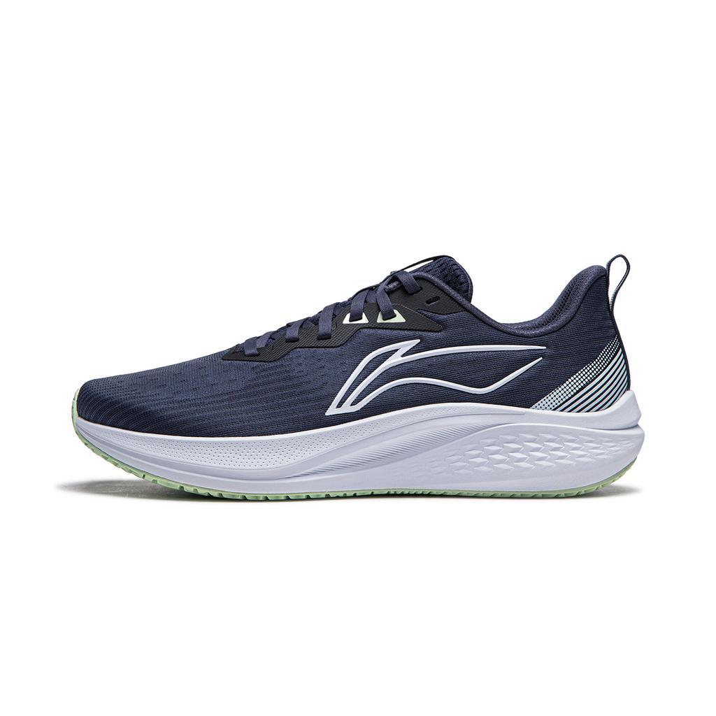 New LiNing Red Hare 7 Cushioning Slip Resistant Support Lightweight Rebound Low Top Casual Running Shoes Men's Dark Blue ARPU003-33