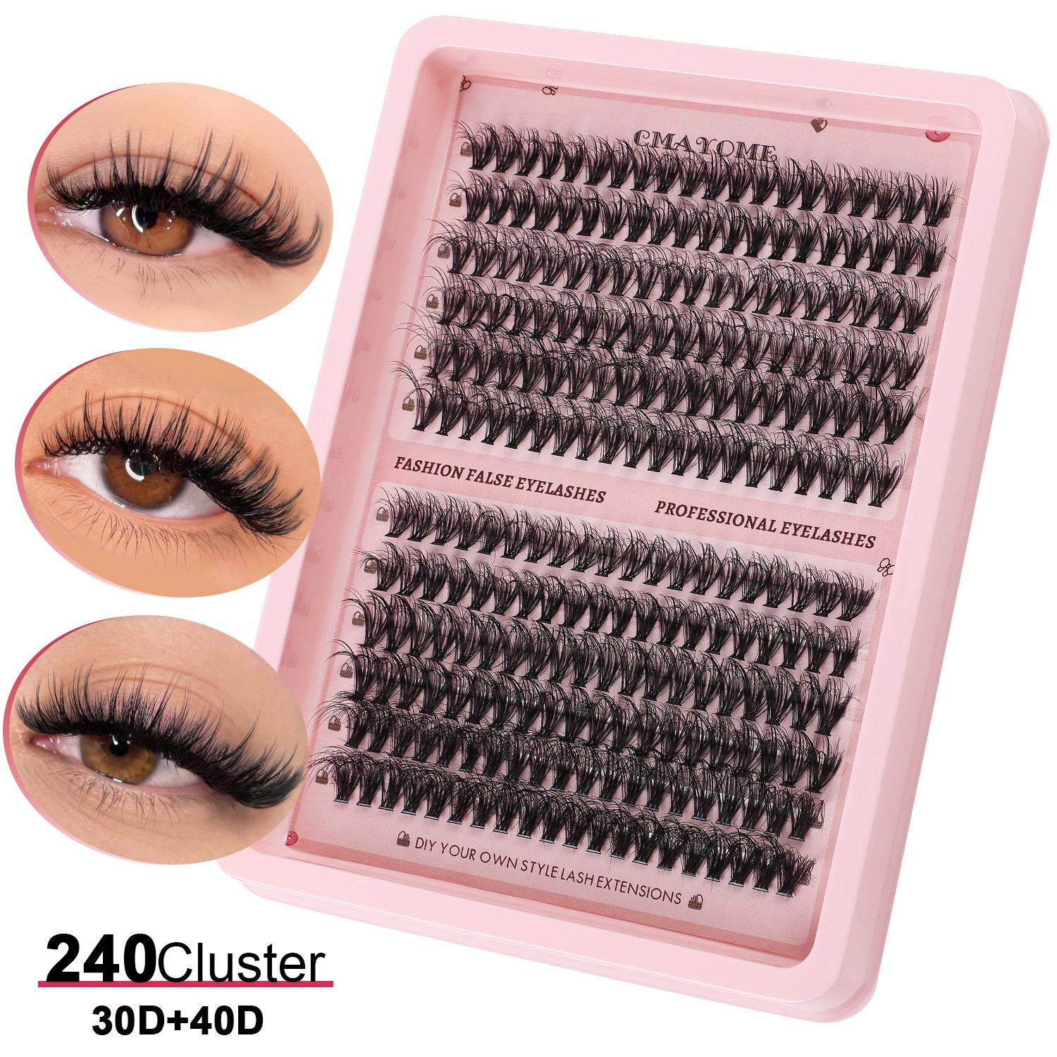 

240 Clusters D Song Single Cluster False Eyelashes 30D100Ddiy Segmented Grafting To Extend Natural Dense Hair