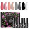 5ml Nail Polish Gel Color Set 8pcs Gel Varnishes Kits Nail Polishes Hybrid Semi Permanent UV/Led Cure Box Kits