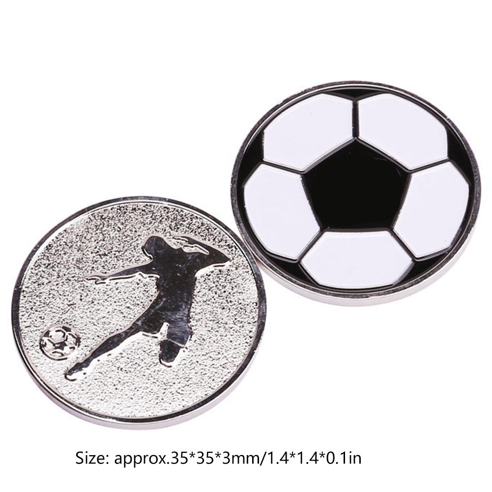 1PC Soccer Flip Coin Football Judge Referee Toss Coin Tool with Plastic Case