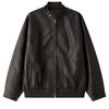 Womens Oversized PU Leather Jacket With Asymmetrical Zip Detail Retro Streetwear Style Fall 2025