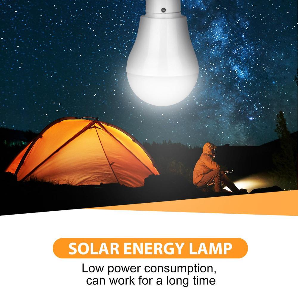 Nuova Lampadina LED a Ricarica Solare Risparmio Energetico Lampadina LED Portatile Lampada Energetica Illuminazione Casa Esterno