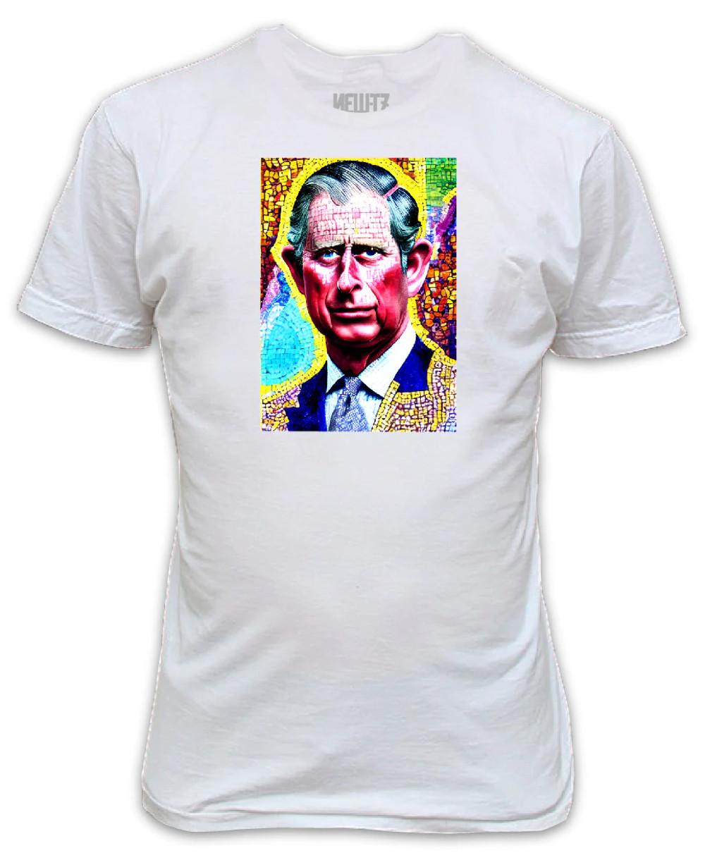 King Charles Modern Portrait T-Shirt King Charles III Coronation May 2026 XL