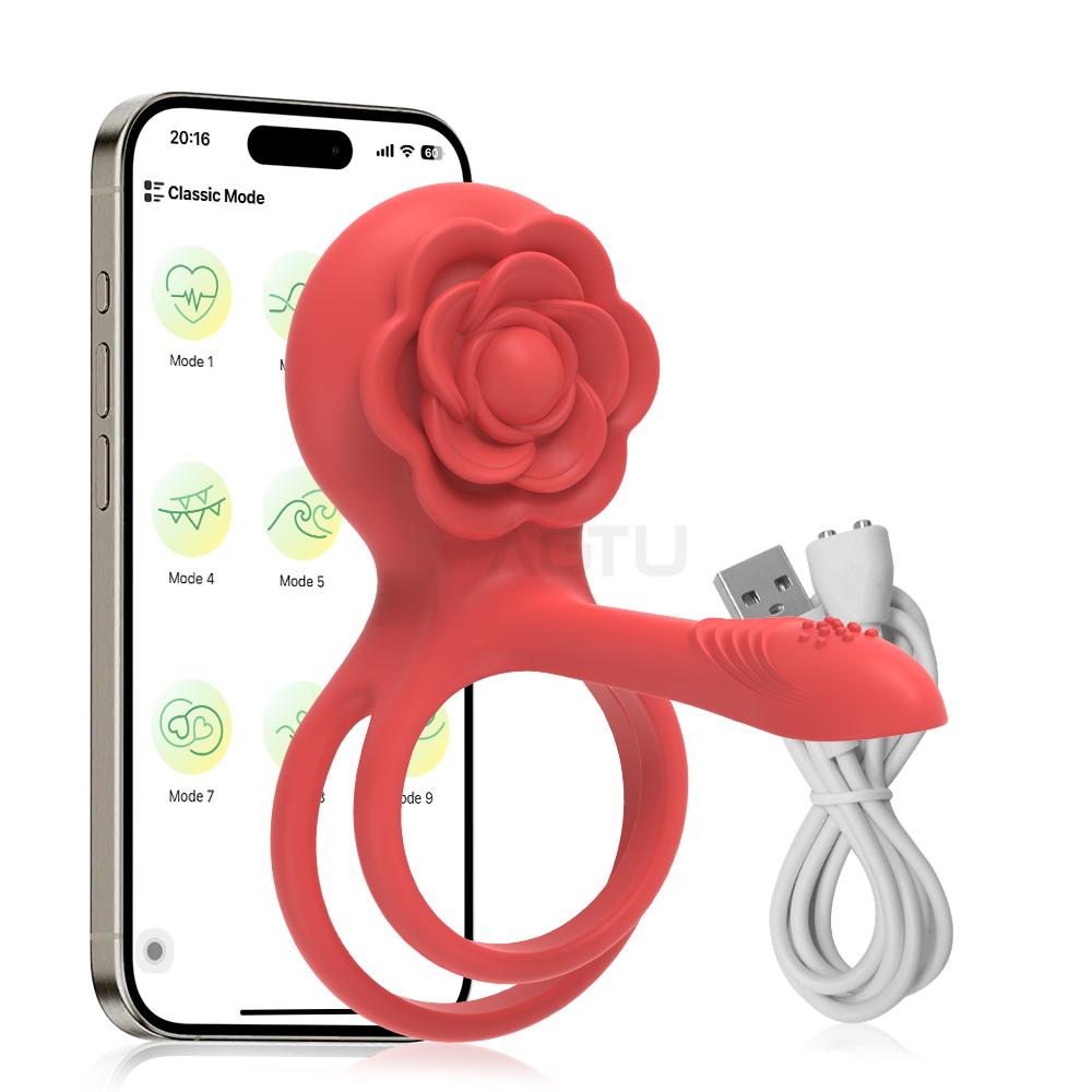Cock Ring Vibrating Cock Rings for Man Couple Stimulator Ejaculation Delay Penis Ring Semen Lock Ring Adult Erotica Products 18