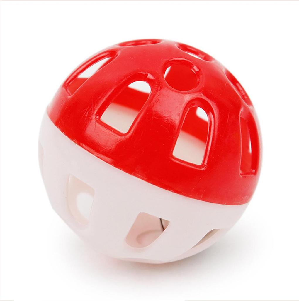 Cat Toy Ball Sounding Bell Interactive Cat Toy Multi-color Plastic Hollow Toy Ball Pet suppliesPack of 3 Balls