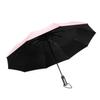 Fully automatic 10-bone vinyl umbrella folding men's and women's umbrellas sunshine and rain dual-purpose three-fold umbrella umbrella
