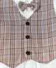 Spring/Autumn Boys' Formal Vest Set: Flower Boy Host Outfit, Children's Performance Suit, 1-Year-Old's Costume