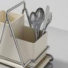 Wall Mounted Cutlery Storage Rack Stainless Steel Spoon Fork Drainage Shelf  for Home