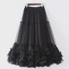 2024 European & American Summer Fashion: Women's Lace Mesh Puffy Skirt with Large Swing