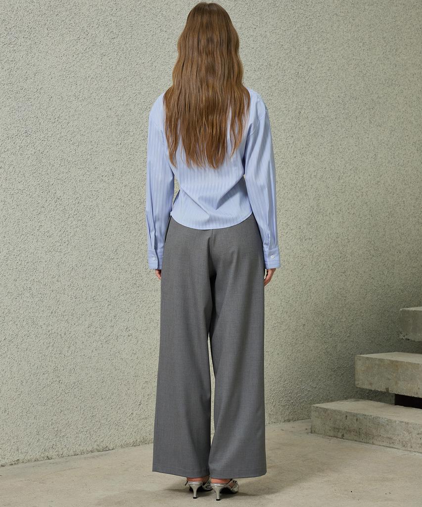 Alikim Tomo Wide Slacks / Charcoal