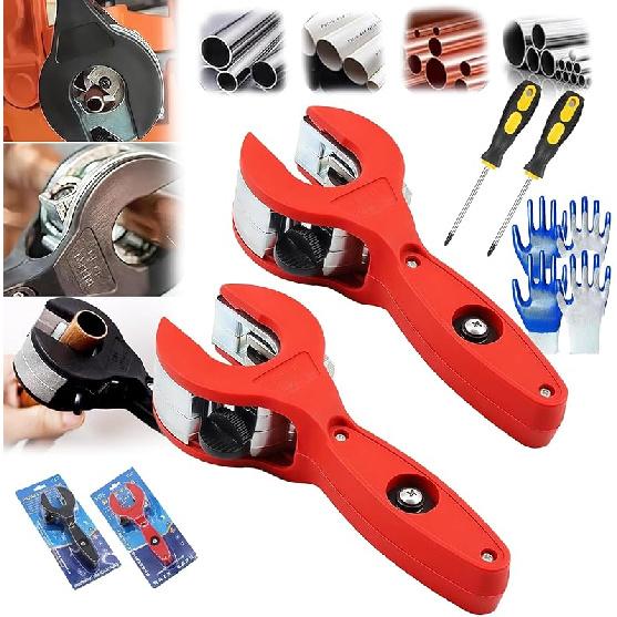 Ratcheting Tubing Cutter, Copper Pipe Cutter, 2 in 1 Tube Cutter, 2 in 1 Close Quarters Tube Compact Cutter, Ratcheting Pvc Cutter, Tubing Cutter