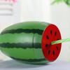 Watermelon Cup with Lid And Straw Reusable Plastic Watermelon Drinking Cups Fun Fruit Drinkware for Parties Picnics And Summer Events