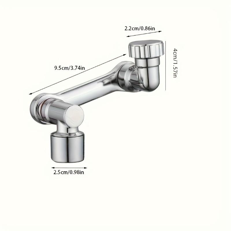 

360° Rotating Faucet Extender - Multi-Functional, Foldable & Portable Spray Head for Bathroom & Kitchen Sinks
