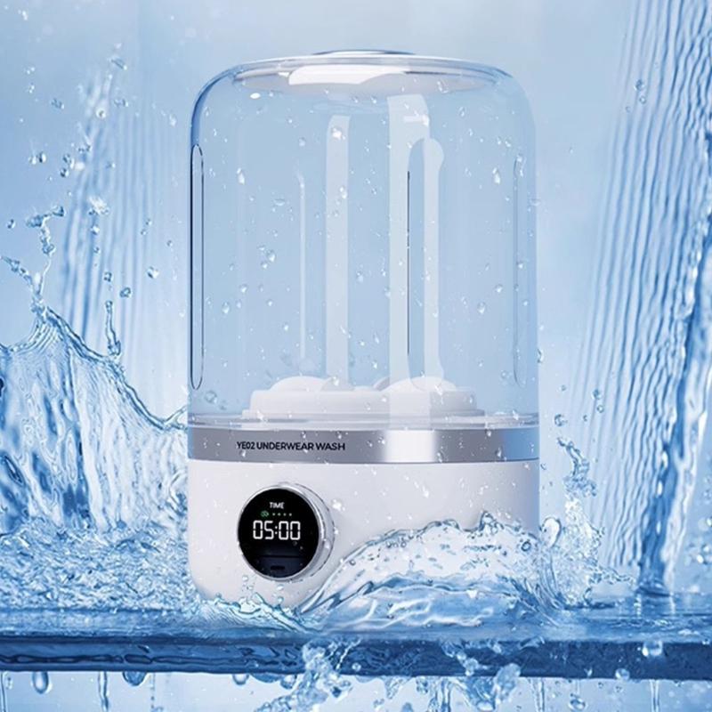 Efficient Washing Machine Small Washer Small Laundry Machine Underwear Socks Washing Machine for Camping and Home Use