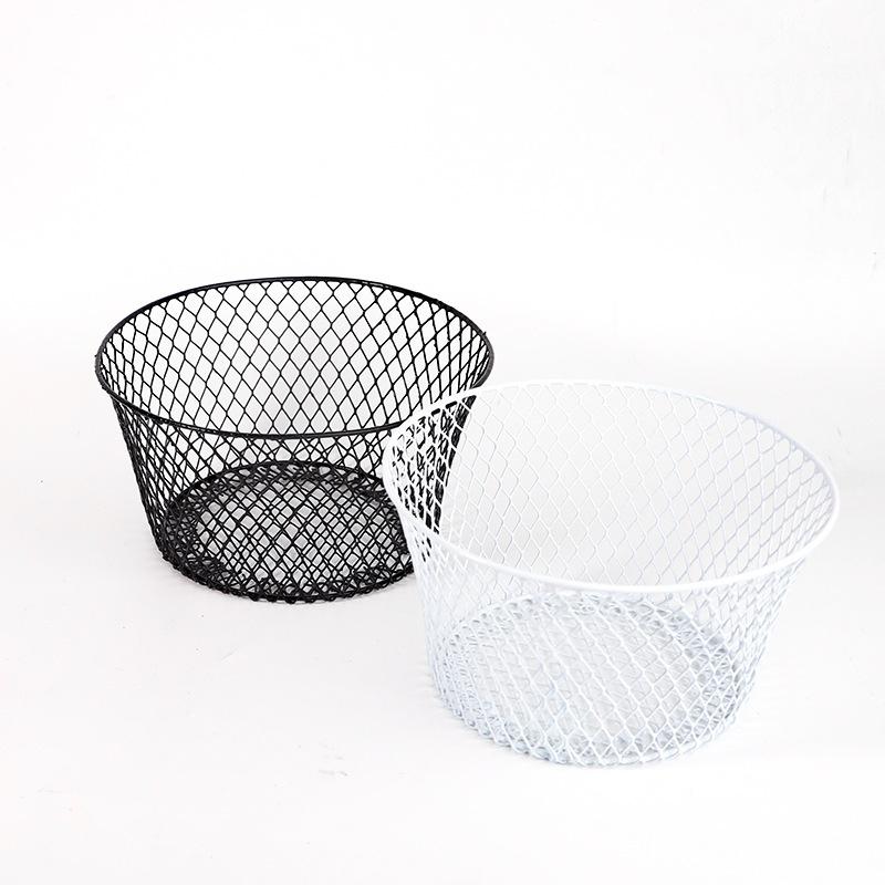 Home Storage Basket Fruit and Vegetable Storage Basket Desktop Snacks Basket Simple Iron Storage Basket