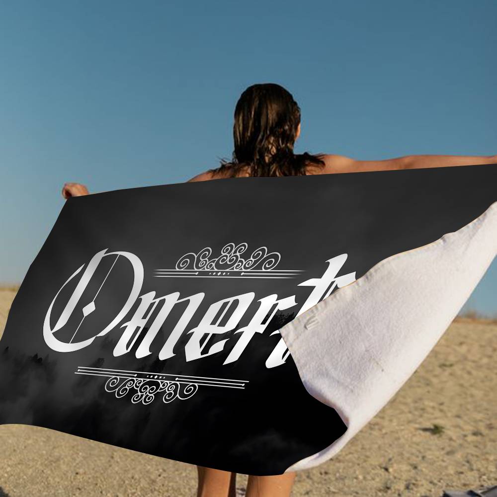 Rapper O-Omerta Mikrofaserdecke Schnelltrocknende Strandtücher Übergröße Druck Super Saugfähige Pooltuchdecke