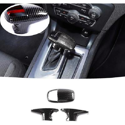 Gear Shift Knob Cover Handle Sticker Trim for 2015- Dodge Challenger Charger