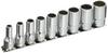 Koken 3/8" (9.5mm) SQ. 12-Point Semi-Deep Socket Rail Set (9 Pieces) RS3305XA/9