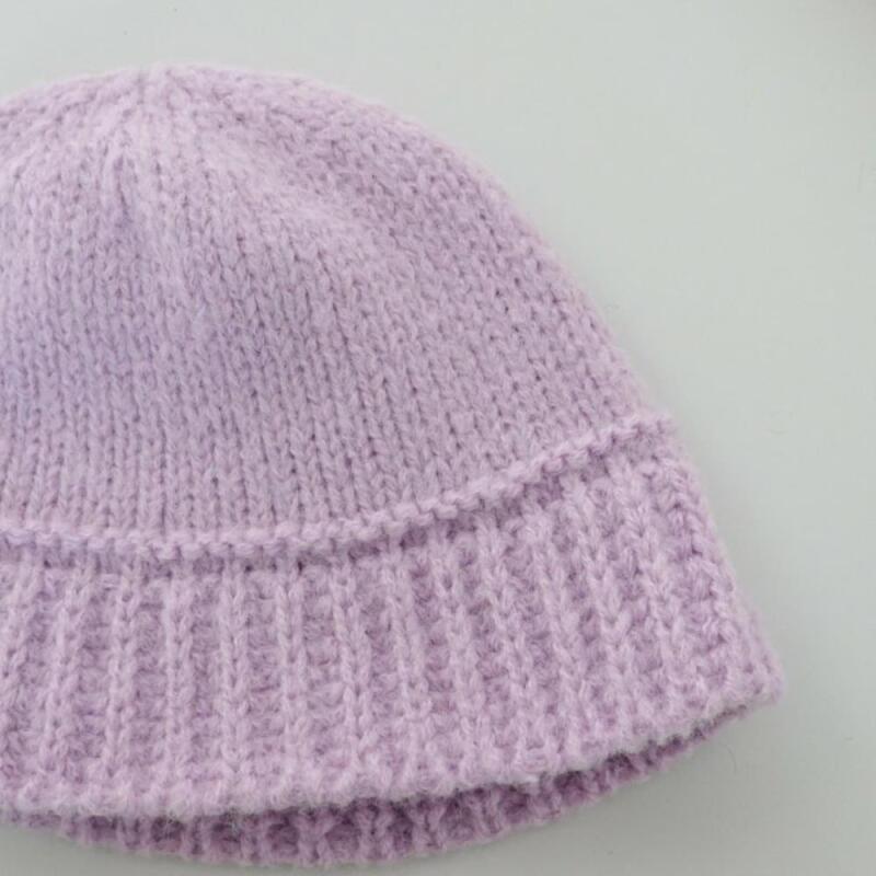 

Borere Wool Short Rib Beanie Winter Bucket Hat for Women black