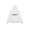 2025 ESSENTIALS All-Silicone Hooded Sweatshirt with Black Letter Flocking - Trendy Cross-Border FOG Double Line Design