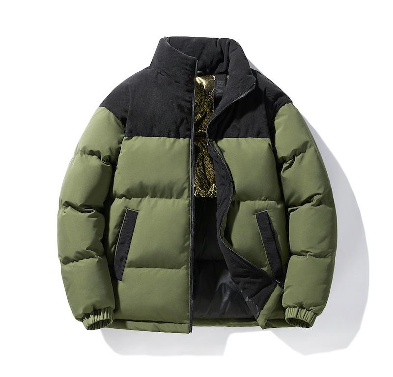 Vertical Collar Color Down Jacket Warm Simple Trend Classic Warm Comfortable Skin Friendly Wear Down Coats