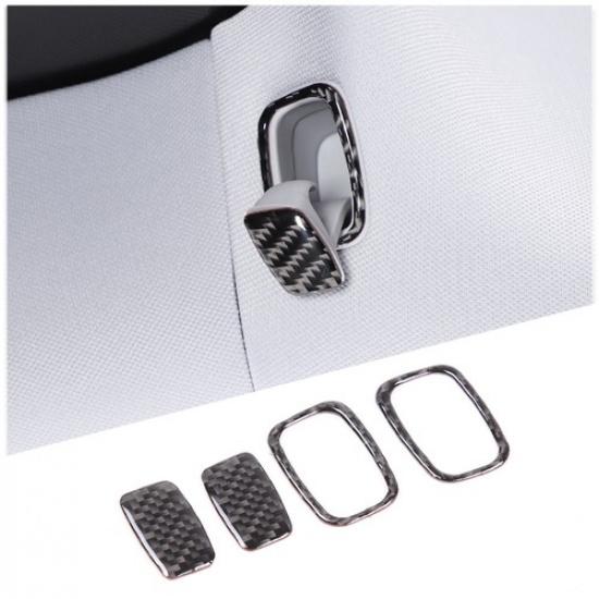 Carbon Fiber Interior Rear Roof Hook Cover For Tesla Model 3 Highland -24