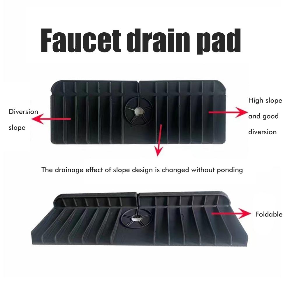 Kitchen Sink Splash Guard Silicone Faucet Mat Faucet Splash Catcher Pad Keep Kitchen Bathroom Sinks Dry