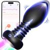 Yavaota Anal Anal Vibrator Vibration Modes 10 LED Remote Prostate Anal Anal Smartphone USB Adult Japanese Instruction Manual Included Plug, [10 +